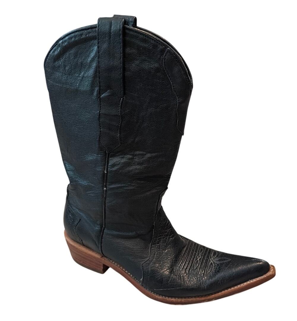 Los Altos Western Cowboy Boot Women's US Size 9 M RIGHT BOOT ONLY Ostrich
